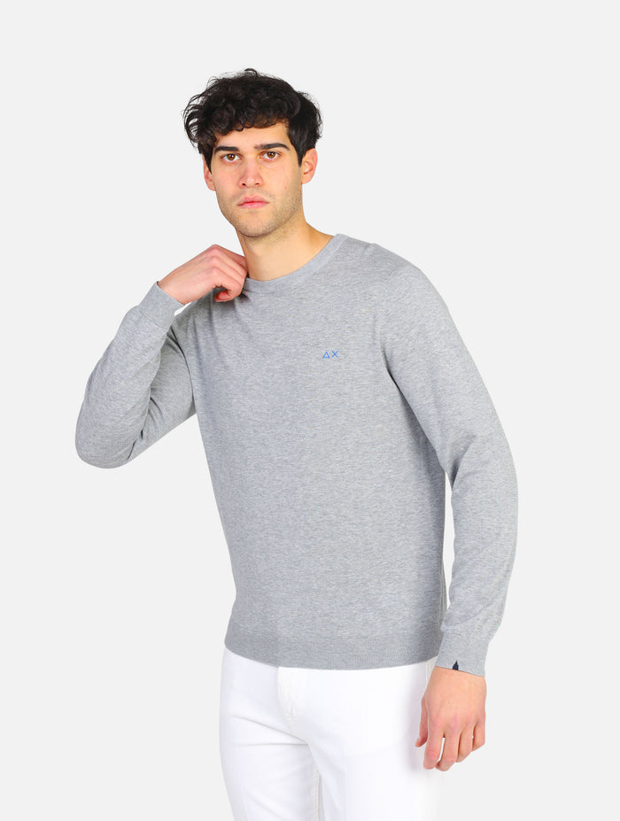 maglia SUN68 - K33101ROUND NECKGRIGIO MEDIO