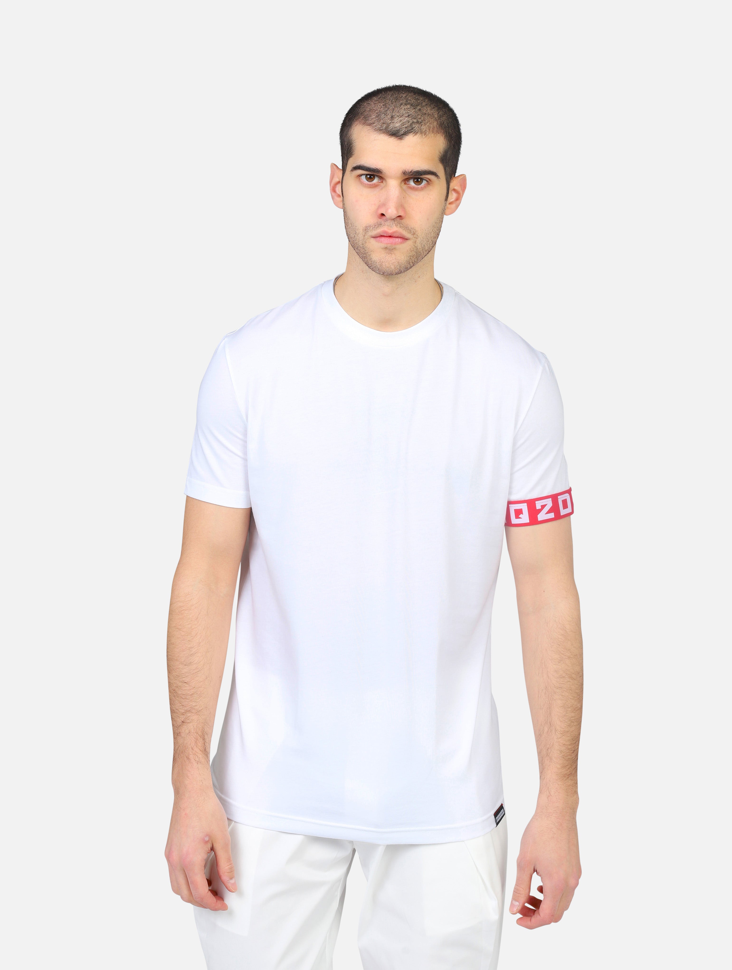 T-shirt dsquared2  bianco uomo 