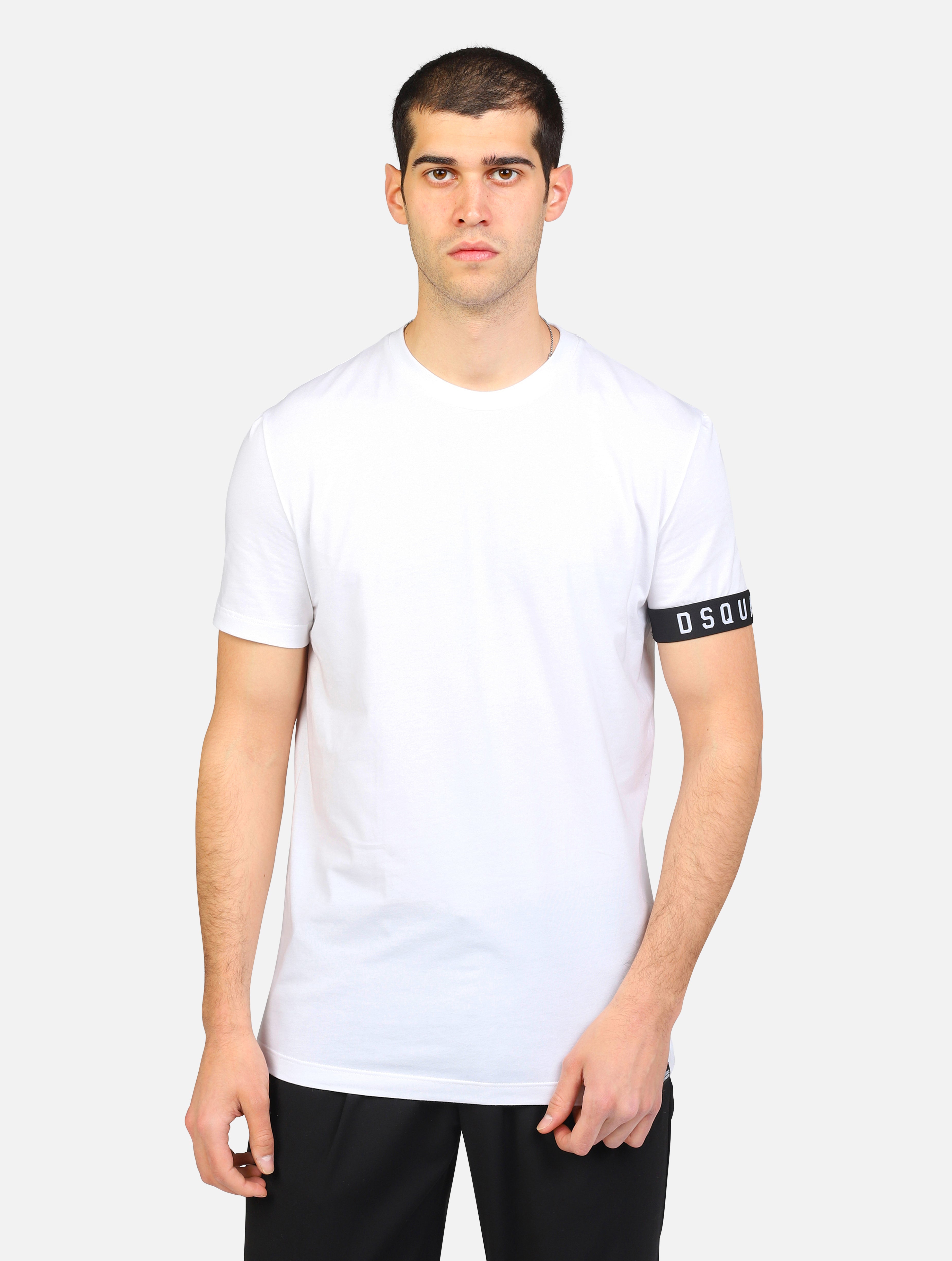 T-shirt dsquared2  bianco uomo 