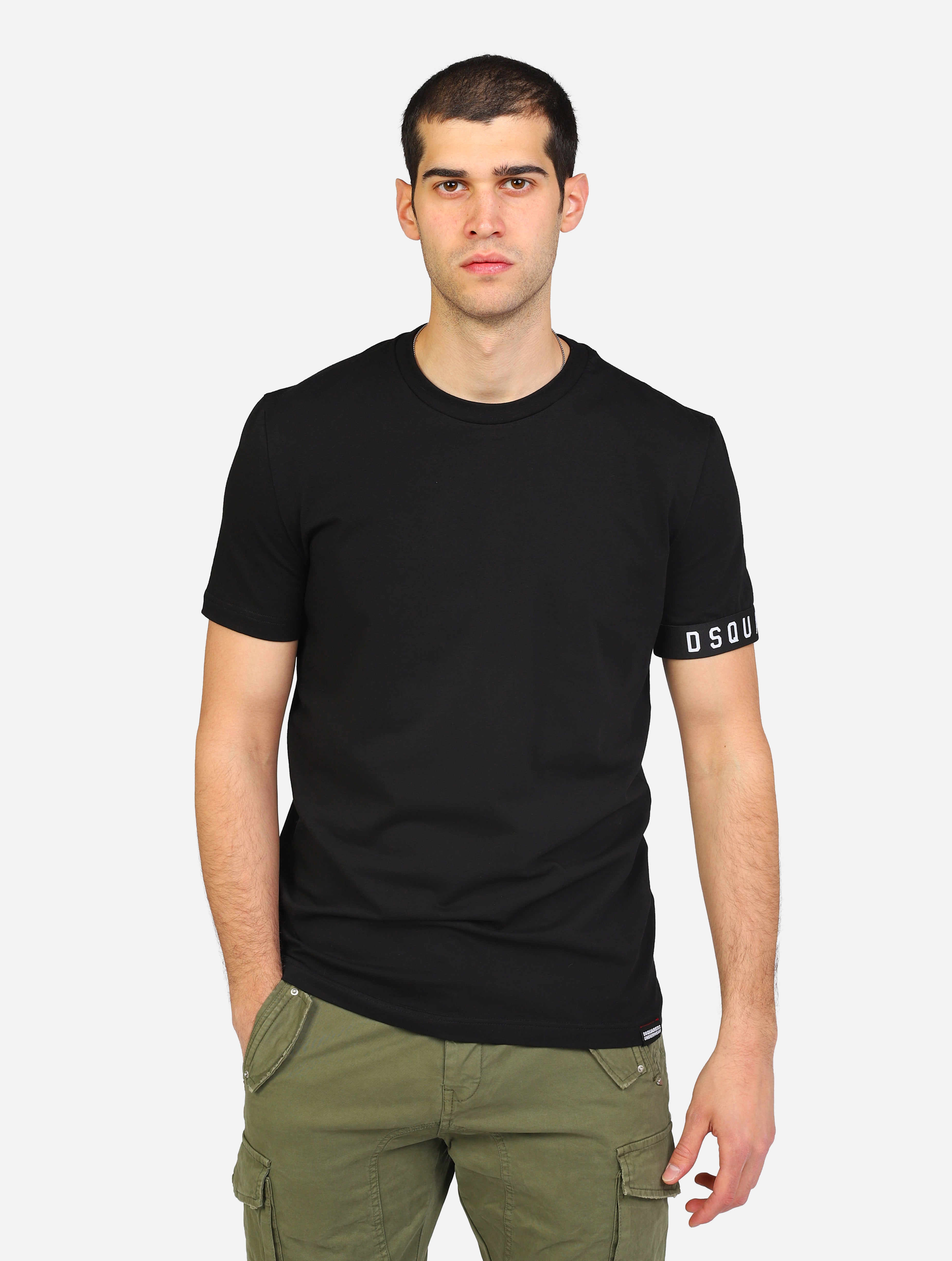 T-shirt dsquared2  nero uomo 