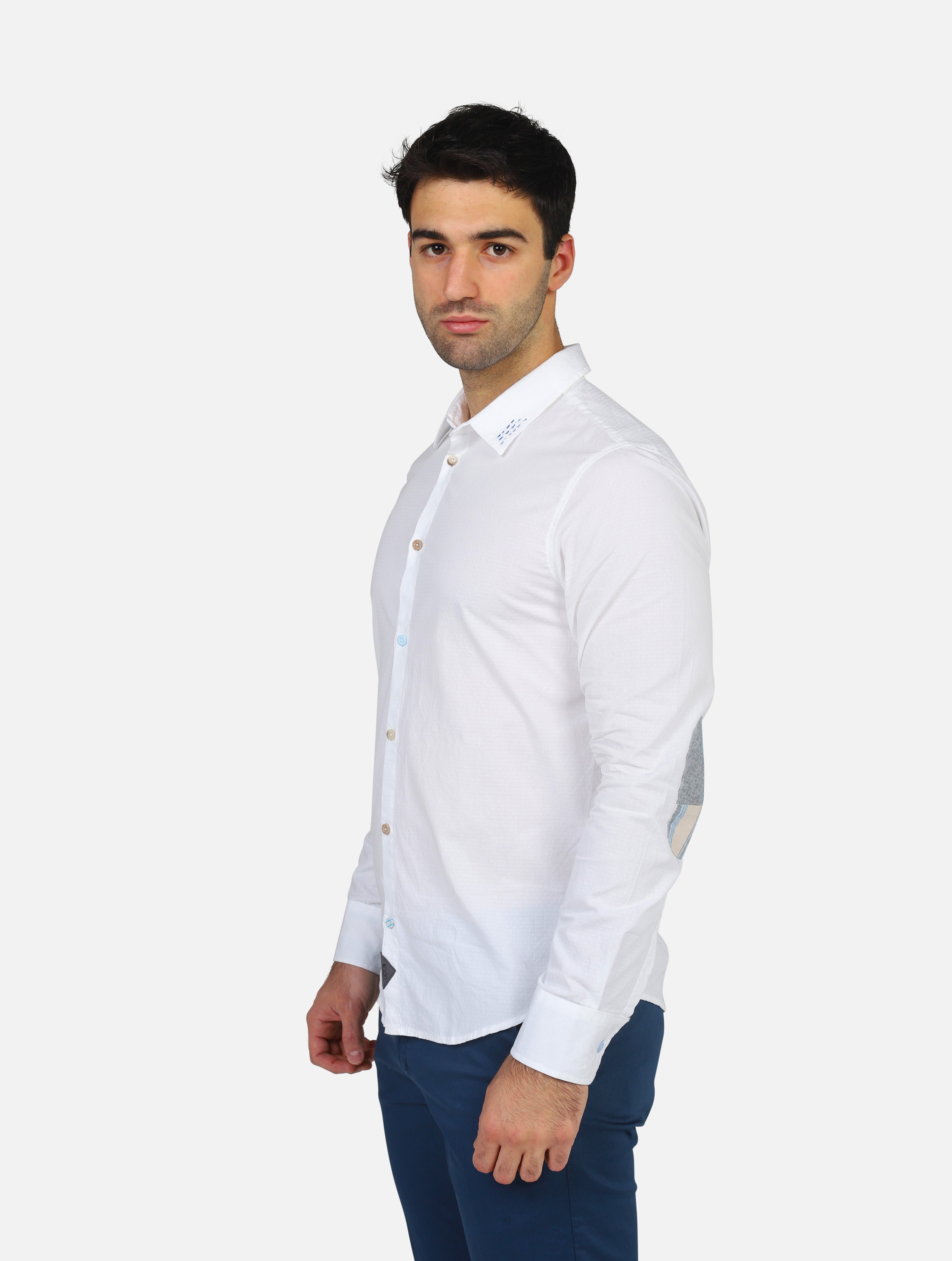 camicia KOON LCM169BS43BIANCO