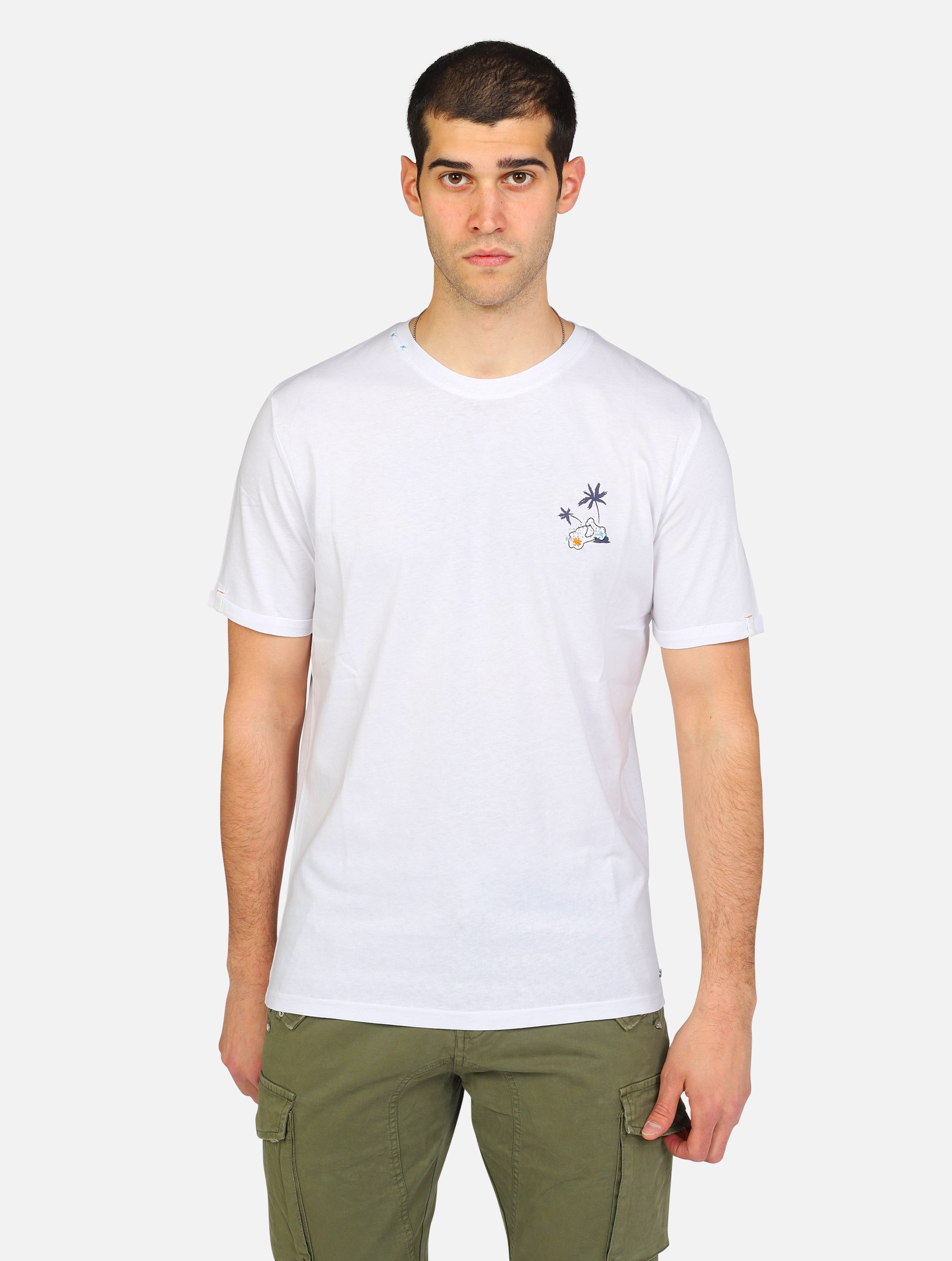 T-shirt markup  bianco uomo 