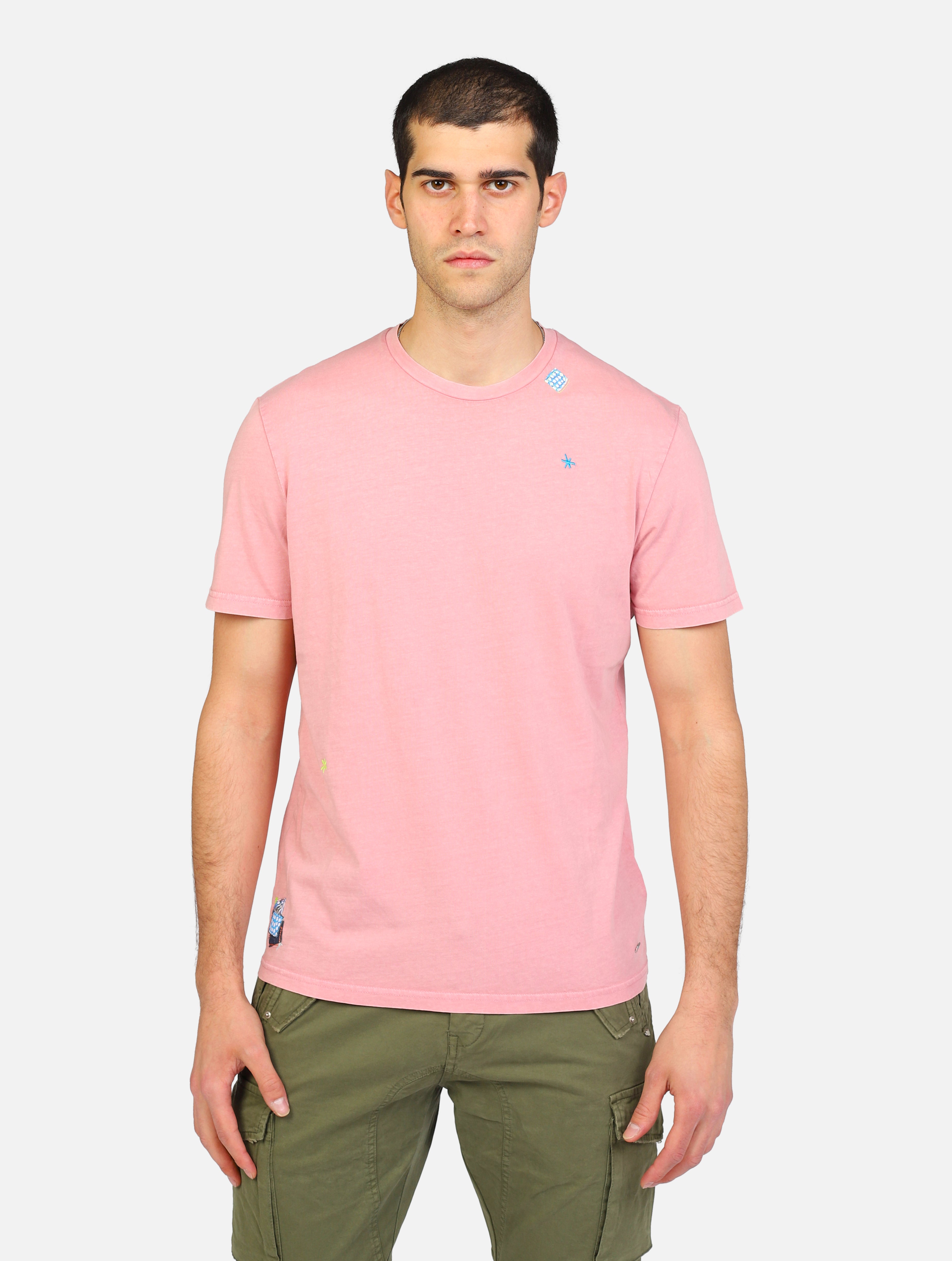 T-shirt markup  rosa uomo 