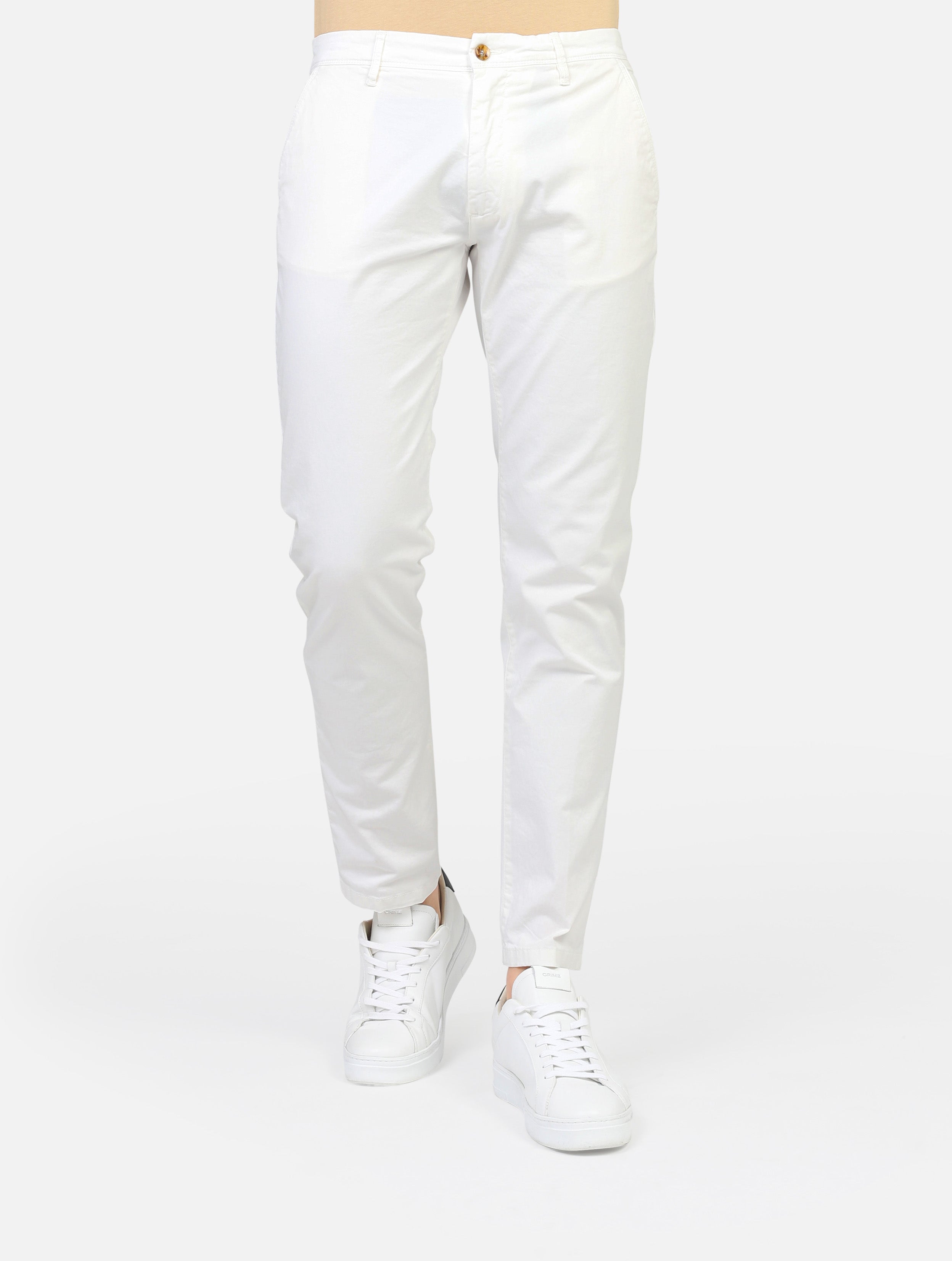 pantalone OFFICINA 36 CORALLI 2452CBIANCO