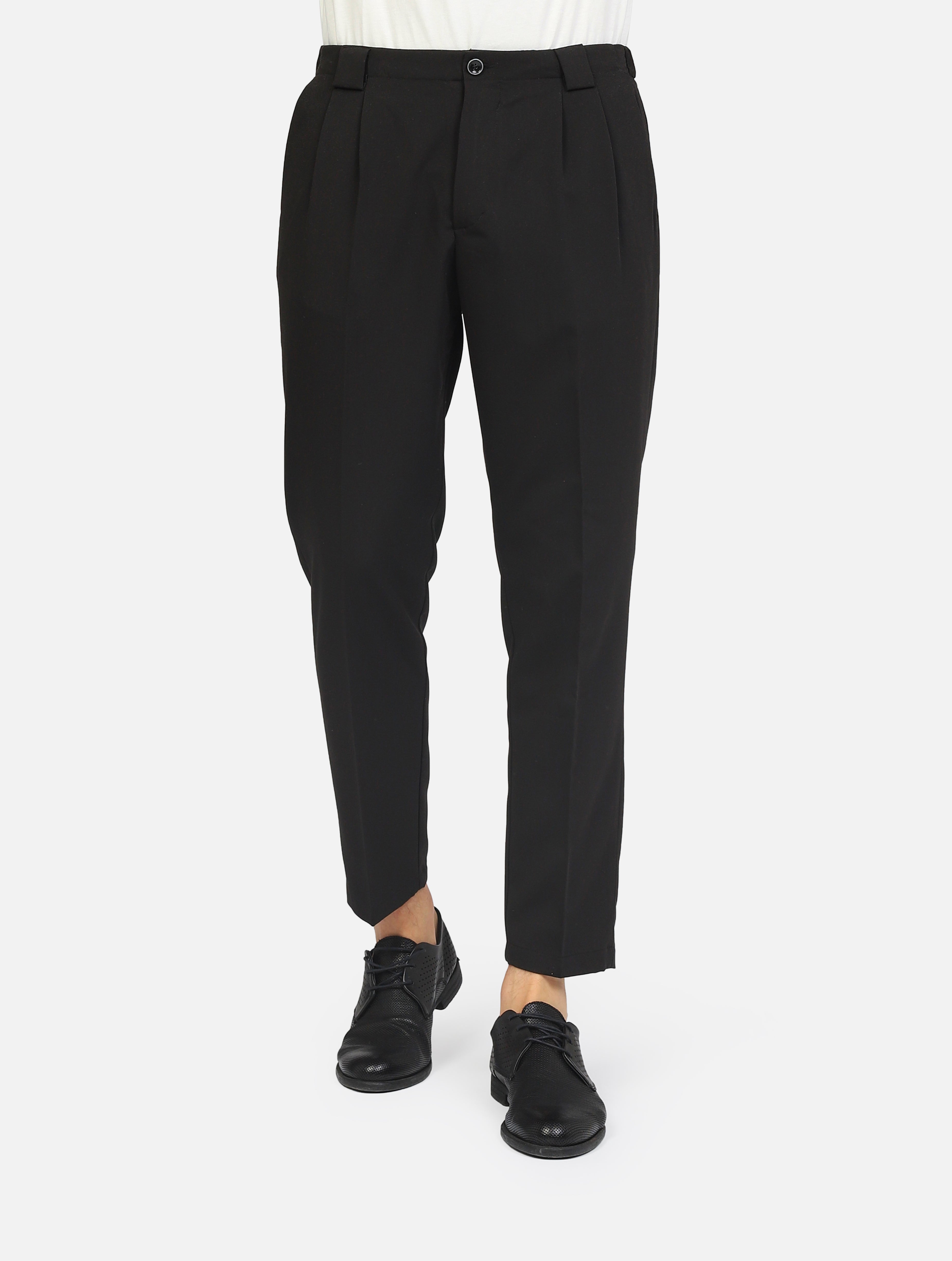 Pantalone over-d  nero uomo 