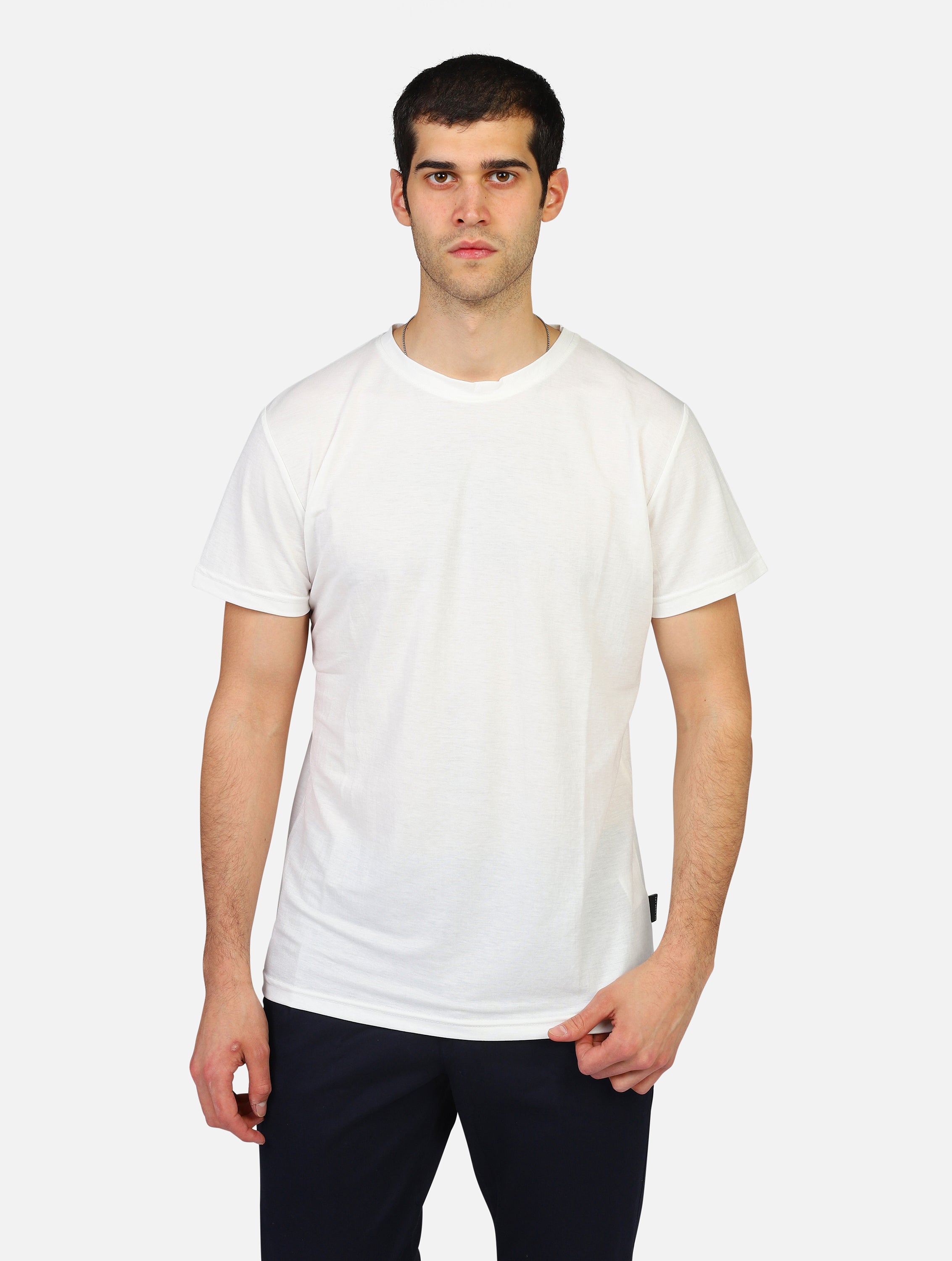 T-shirt over-d  bianco uomo 