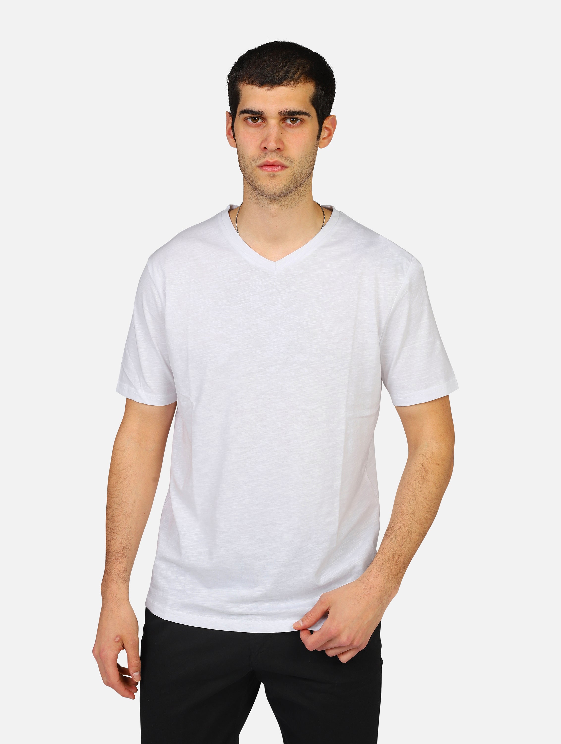 T-shirt over-d  bianco uomo 