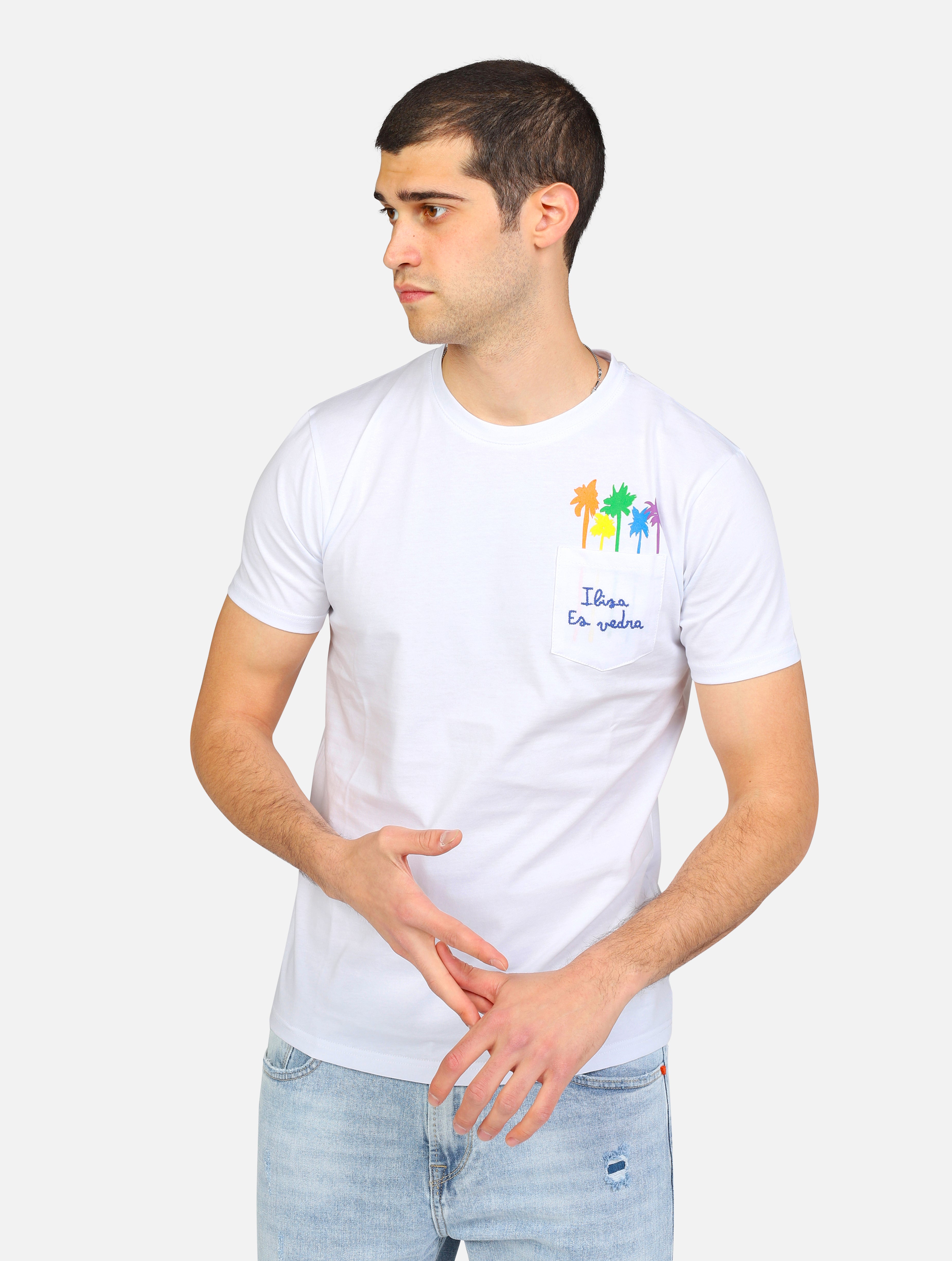 t-shirt SUPERCULTURE A853 T-SHIRTIBIZA ES VEDRABIANCO