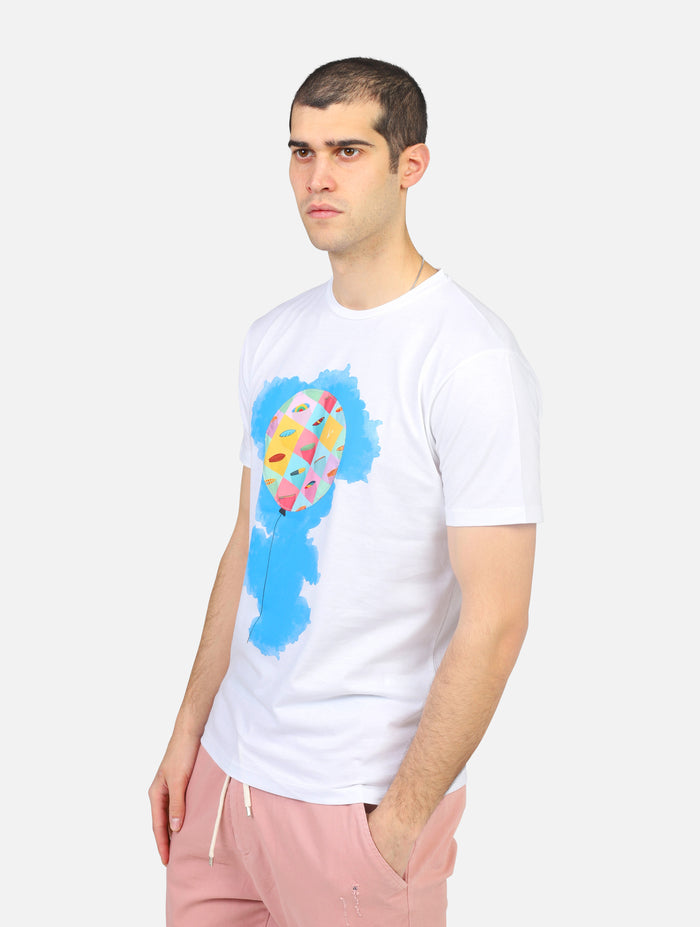 t-shirt V2 TU BALLOONBIANCO