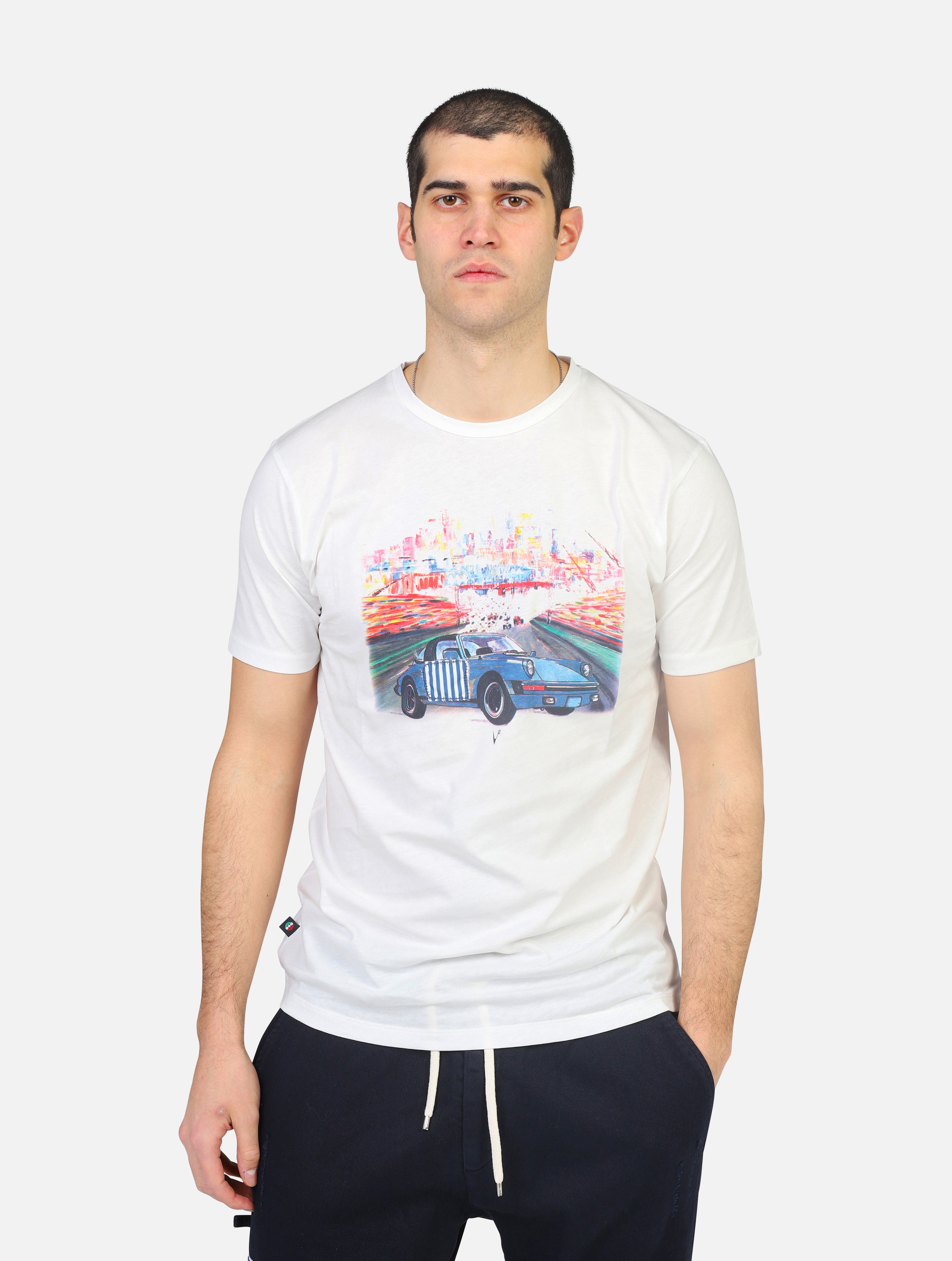 t-shirt V2 TU PORSCHEBIANCO