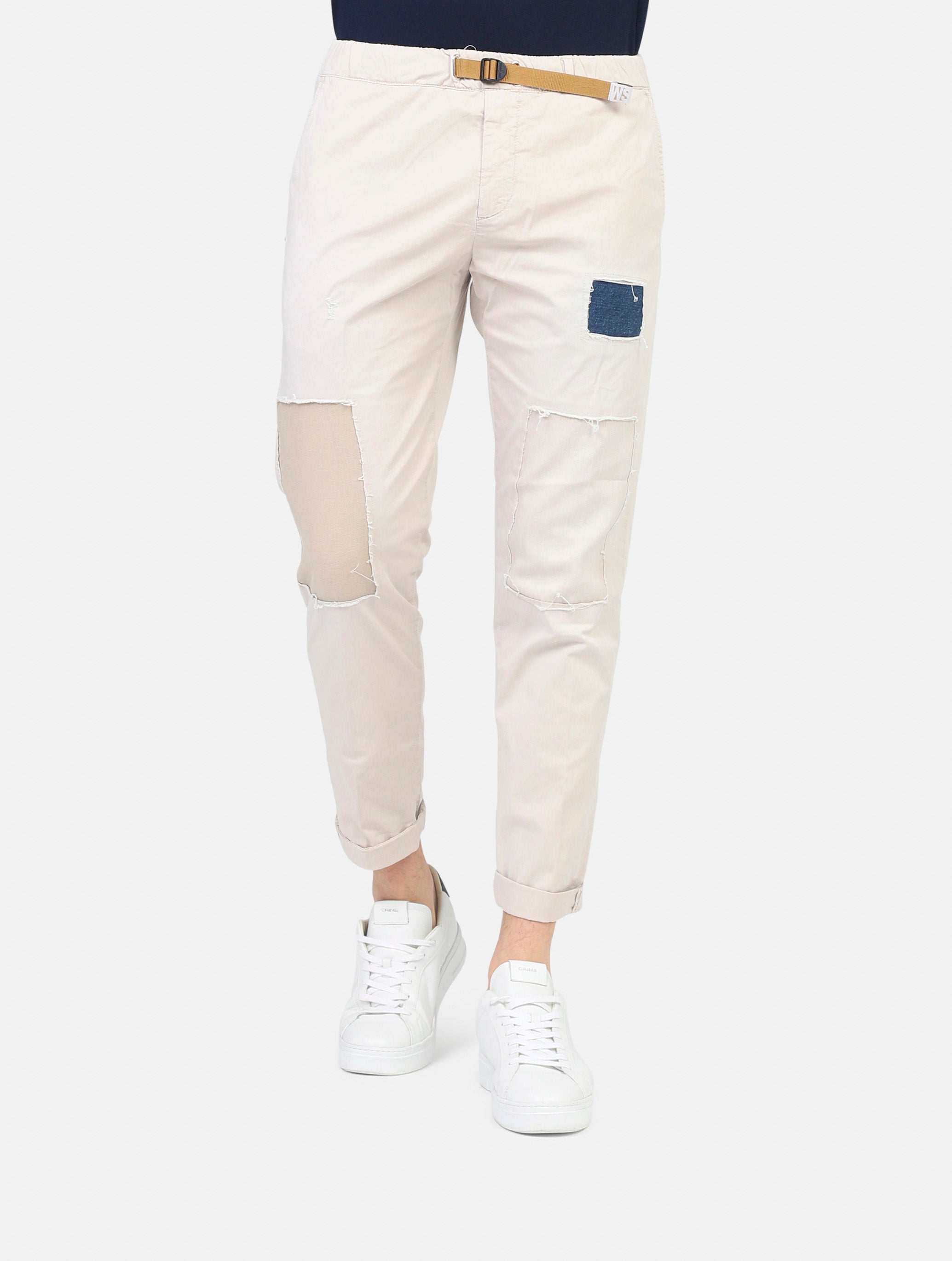 Pantalone white sand  grigio uomo 