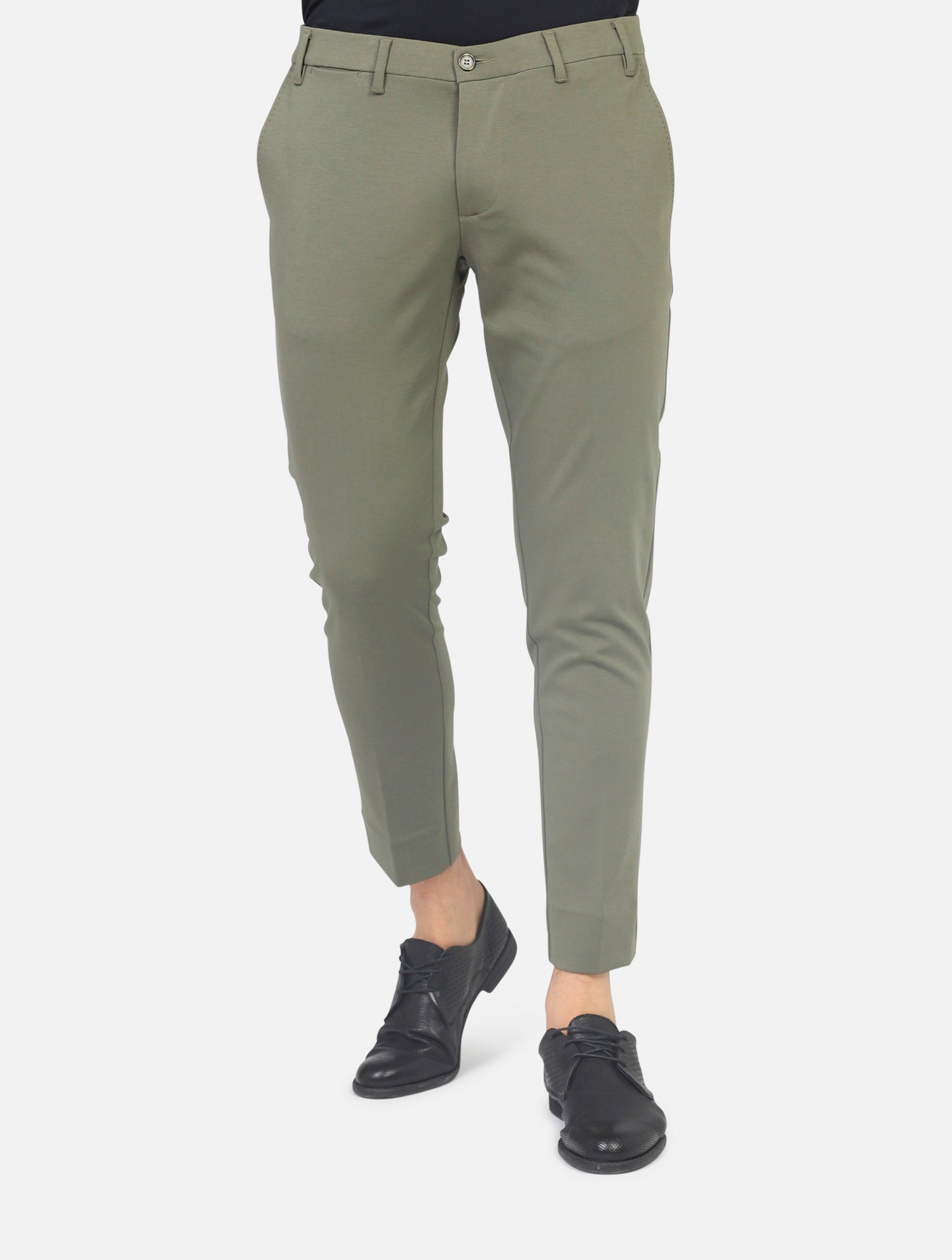 Pantalone why not brand  verde militare uomo 