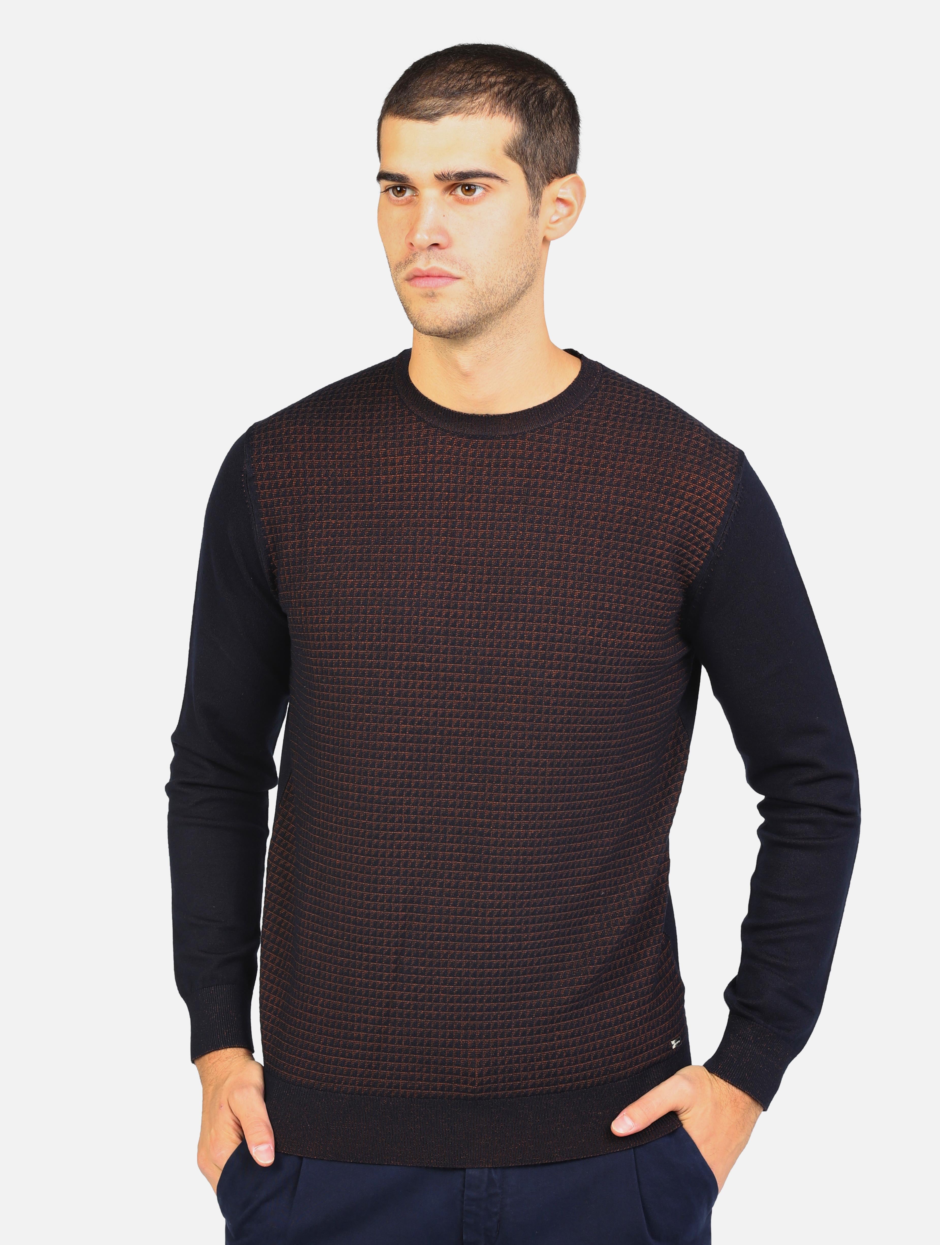 maglia in viscosa bicolor