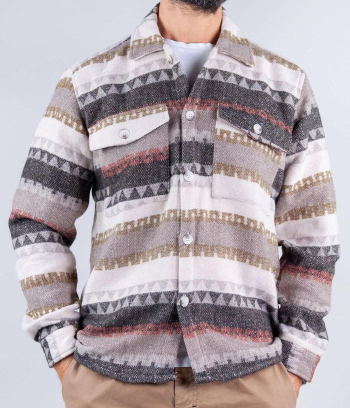 giacca in maglia fantasia