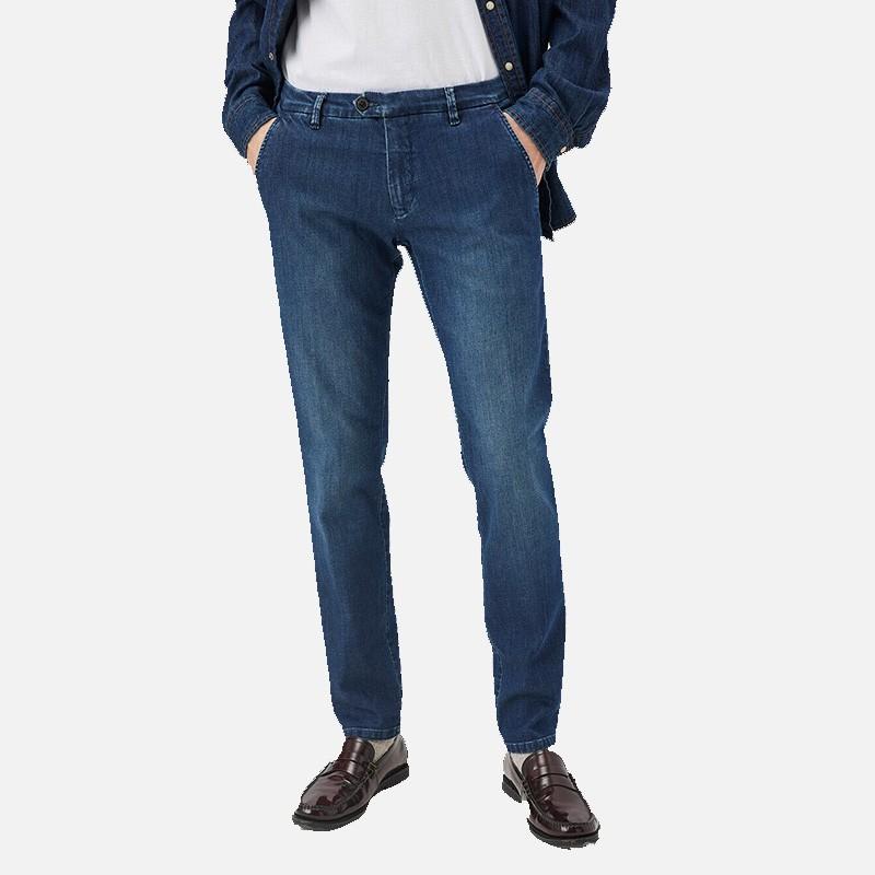 Jeans new rolf man  elast mid wash denim uomo 