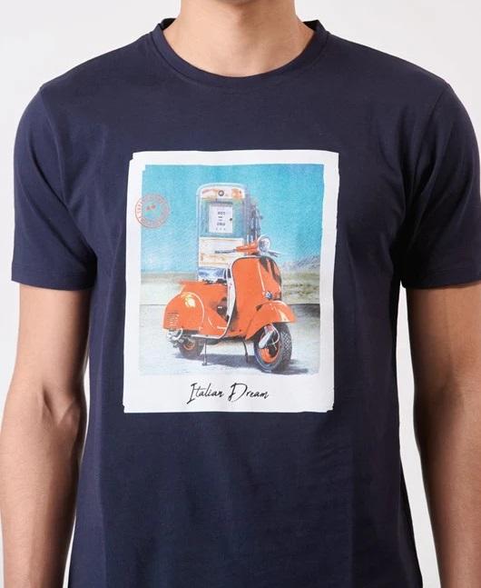 T-shirt  italian dreams avorio uomo 