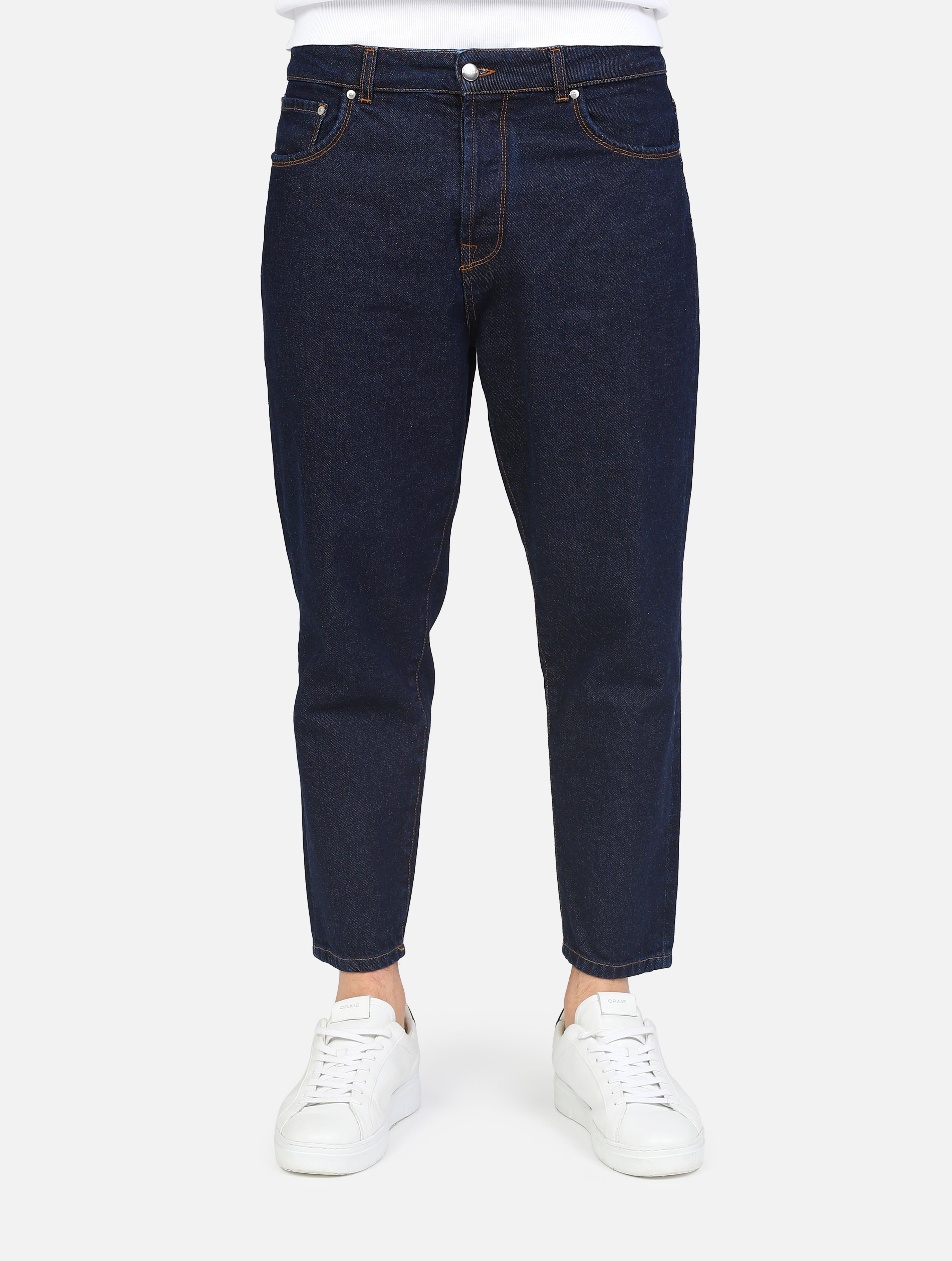 Art 19016159: jeans basici con cucitura sulla tasca posteriore denim uomo 