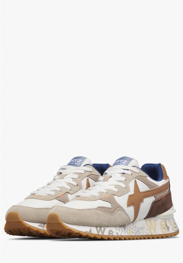 Yak-m running cream-white-brown uomo 