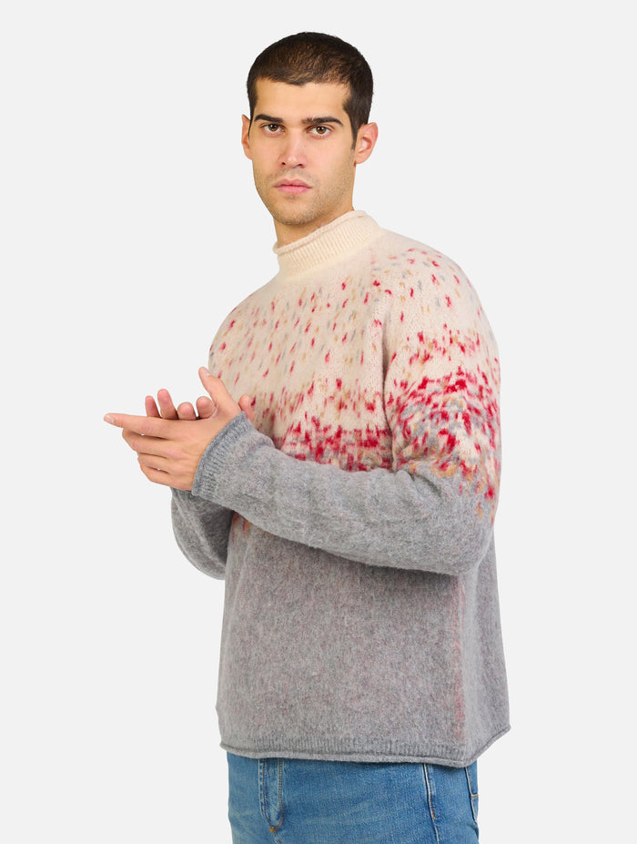 maglia mezzocollo in pura lana vergine