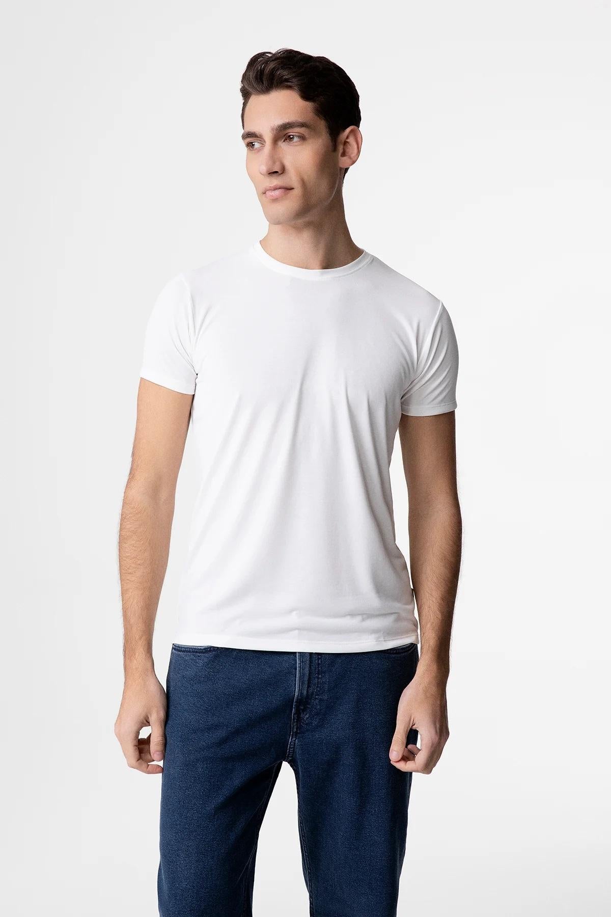 T-shirt  kevin white uomo 
