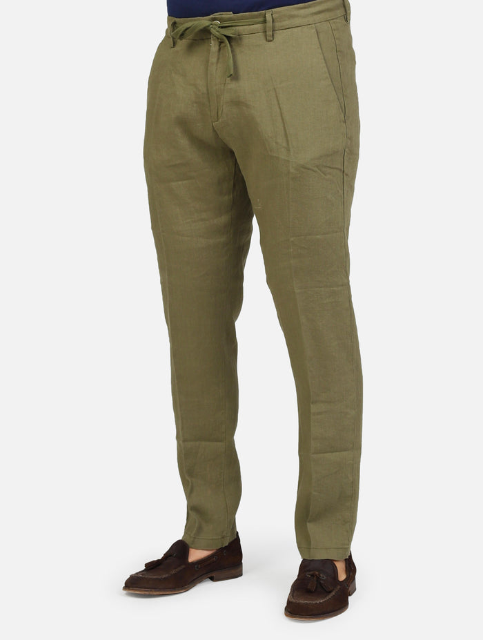 art. michigan-s25: pantalone in puro lino