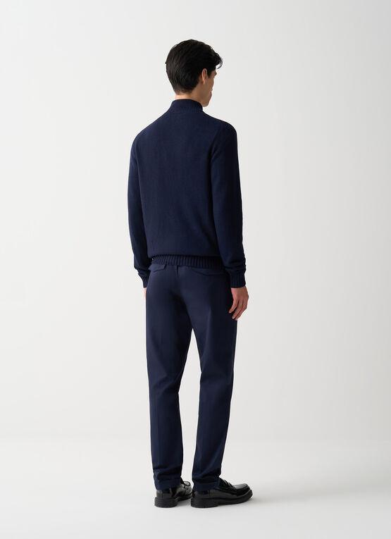 maglia full zip in misto cashmere finezza 7