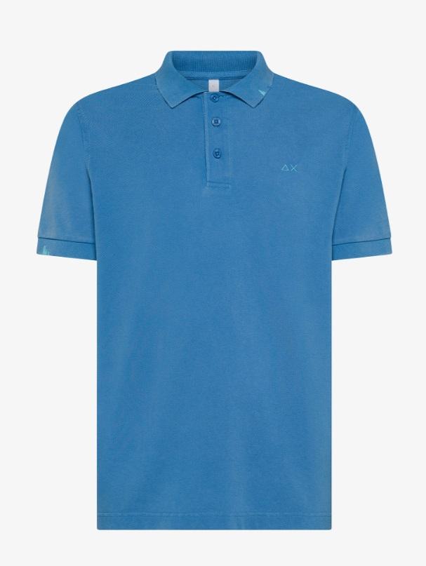 art. a35101: polo vintage con dettagli destroyed