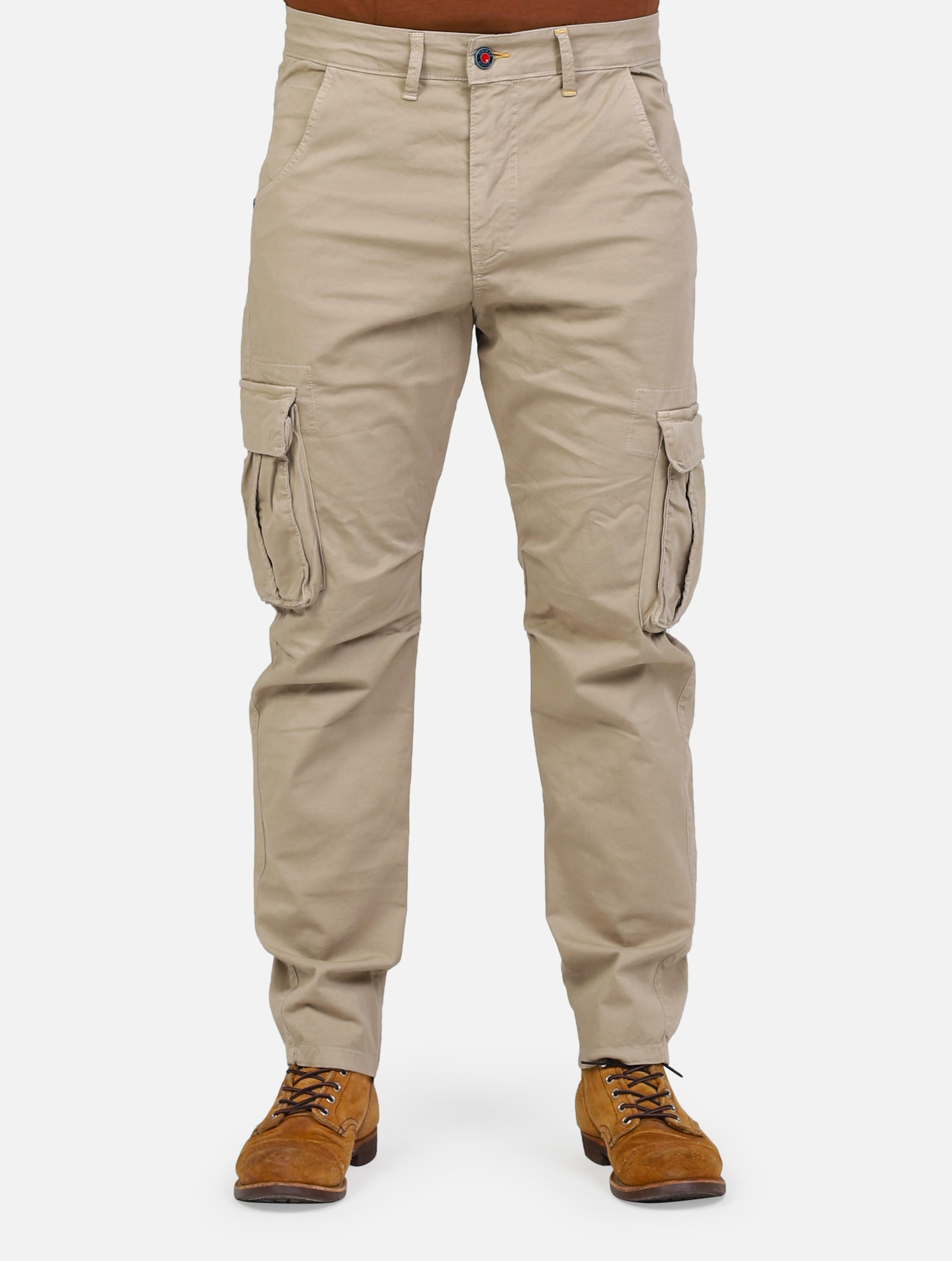 Art marktas tinto: pantalone cargo sabbia uomo 
