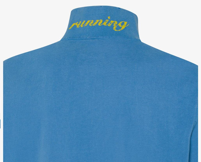 art. a35101: polo vintage con dettagli destroyed