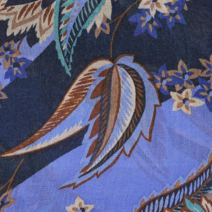 Vittoria sciarpa ricamata in pura lana vergine