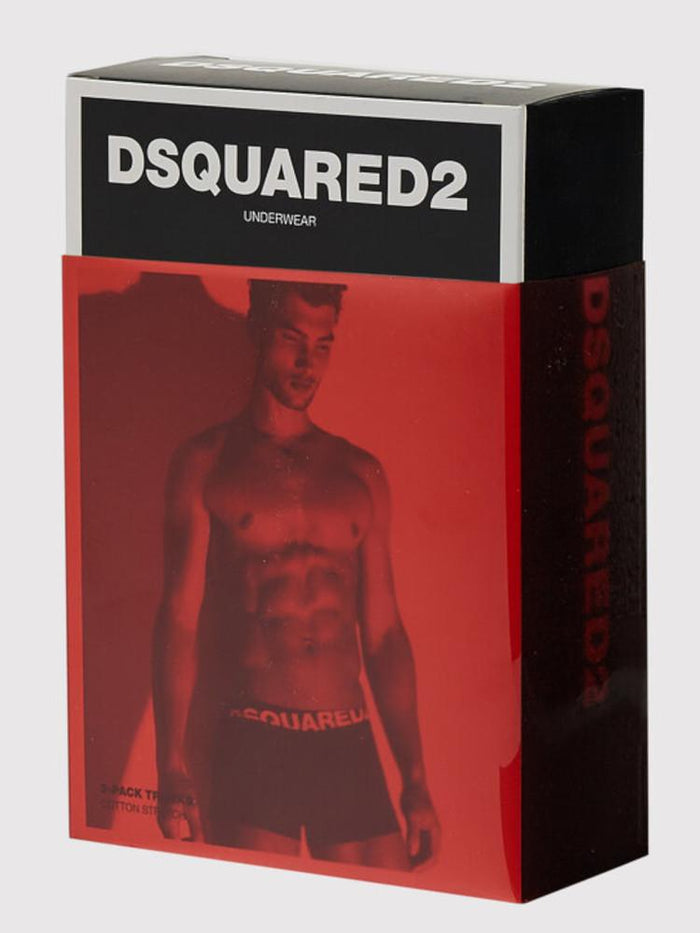 boxer DSQUARED2 TWIN PACK BOXERDCXC90030BIANCO