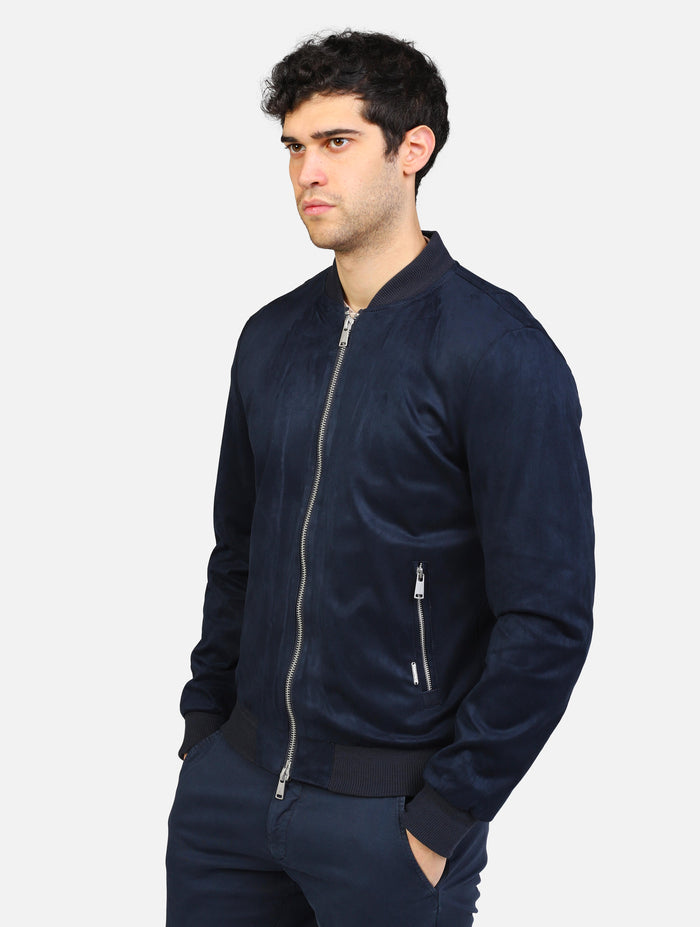 art. gl9730-s25: giacchetto in ecopelle con chiusura zip e tasche chiusura zip