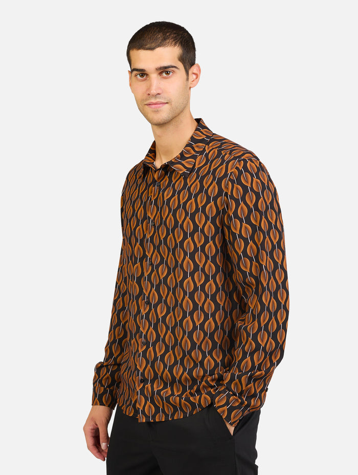 camicia uomo faro unico con fantasia in viscosa