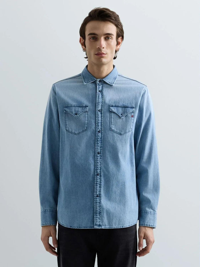 camicia denim chiaro