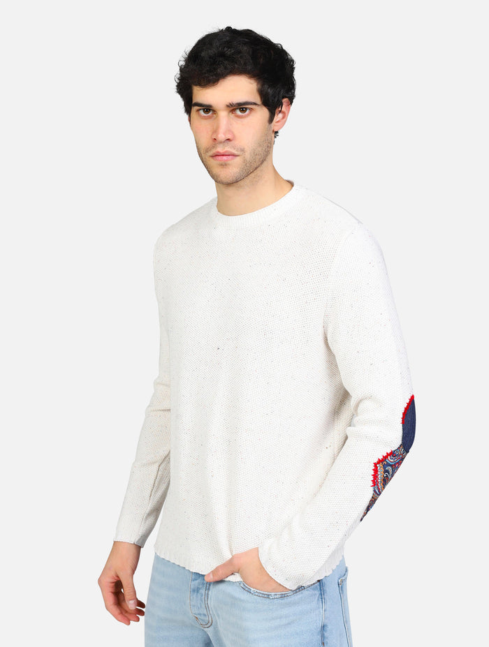 art. ma3dbittp: maglione 3d con toppe