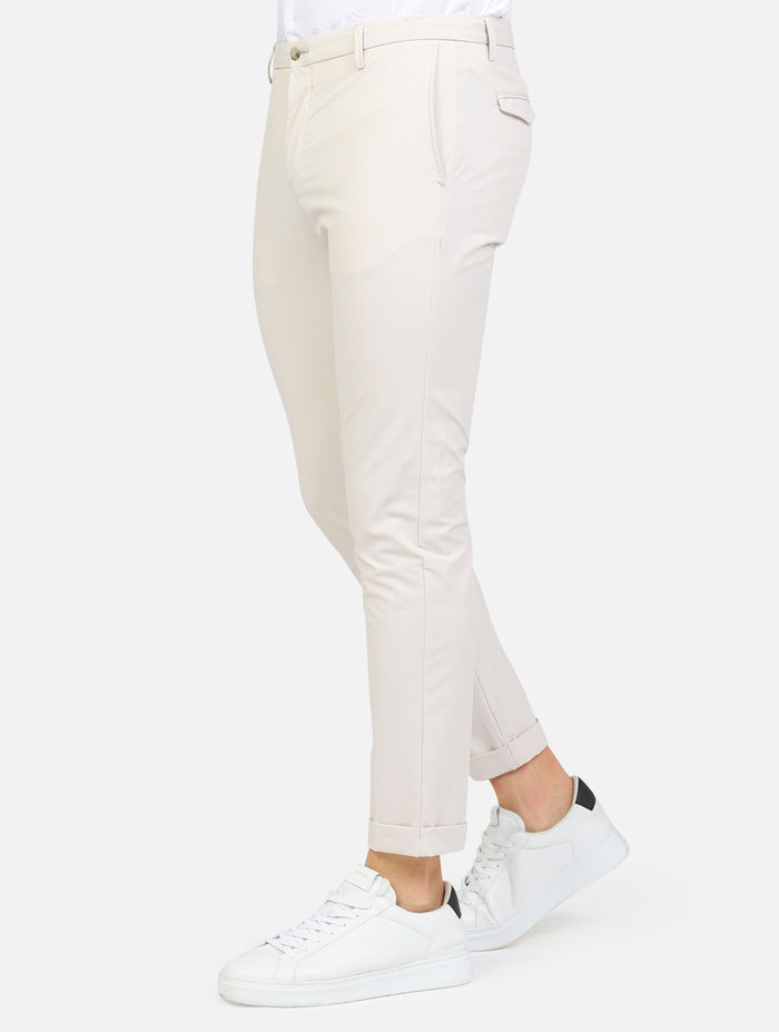 art. a301sasa45tf121/ti: pantalone classico con tasche a taglio con cuciture rifinite