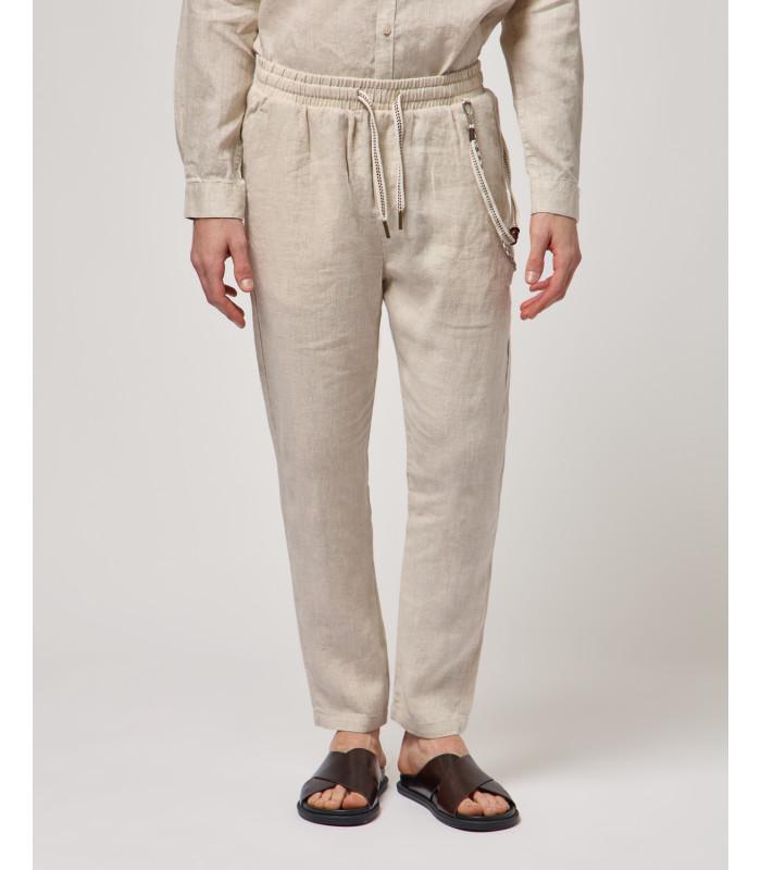 pantalone in puro lino
