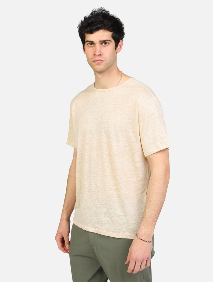 art. 16089504: maglia in lino tinta unita
