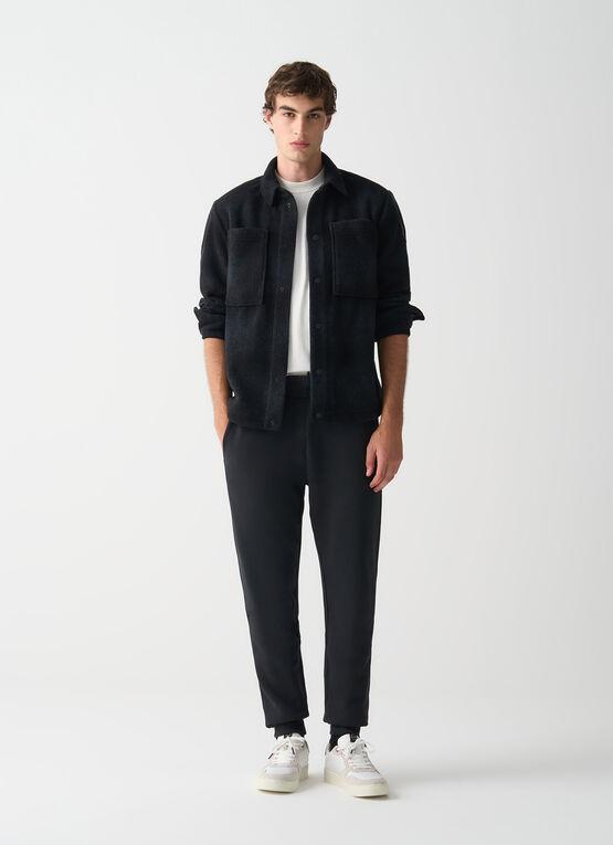 pantalone lungo in felpa con tasca tecnica posteriore