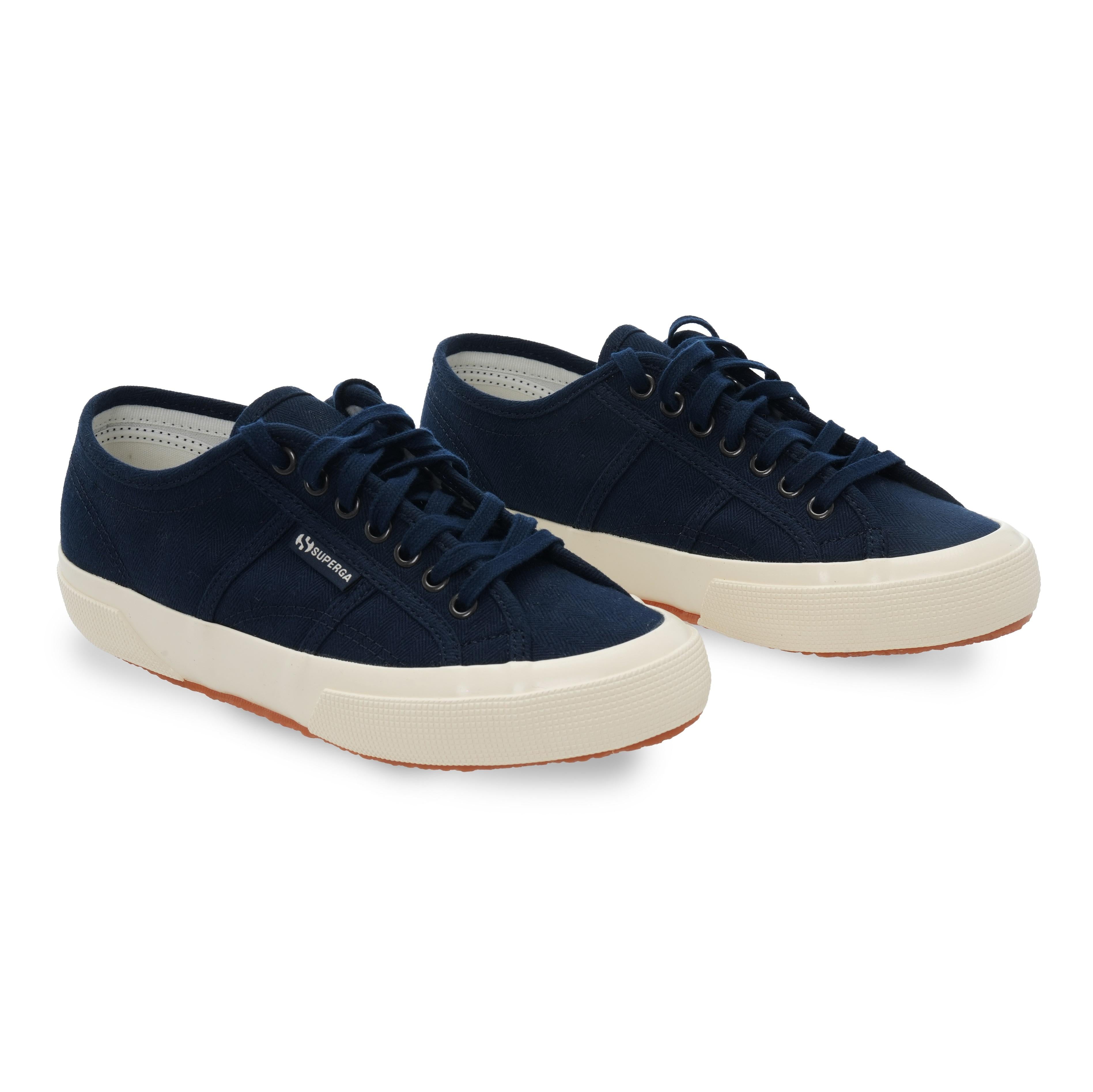 Superga herringbone navy- off white uomo 