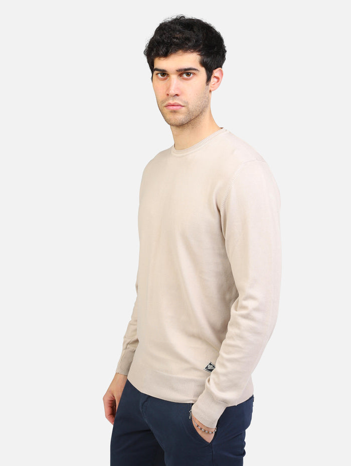 art. rru502cl89: maglia girocollo in puro cotone