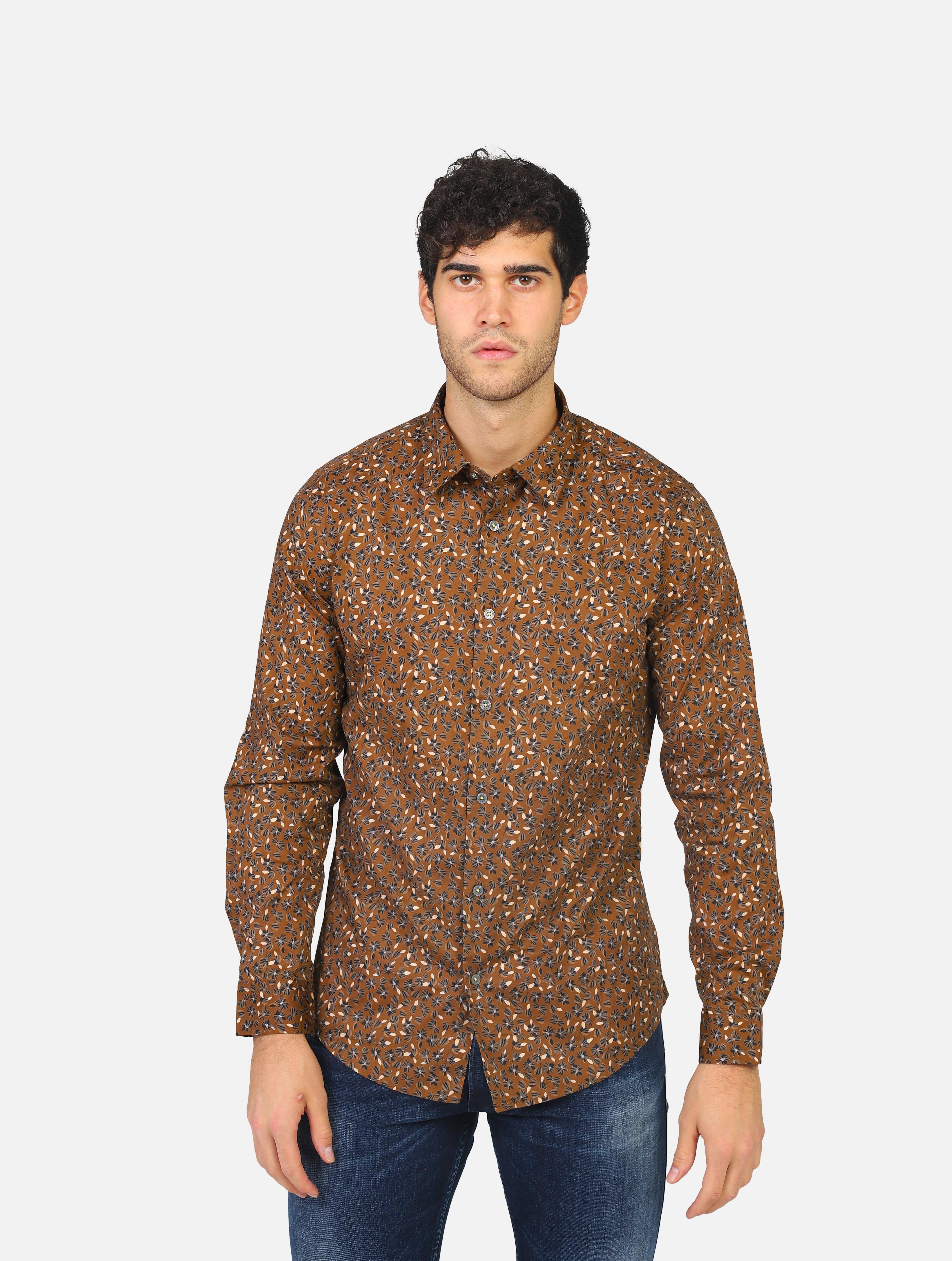 camicia markup - MK593008BROWN