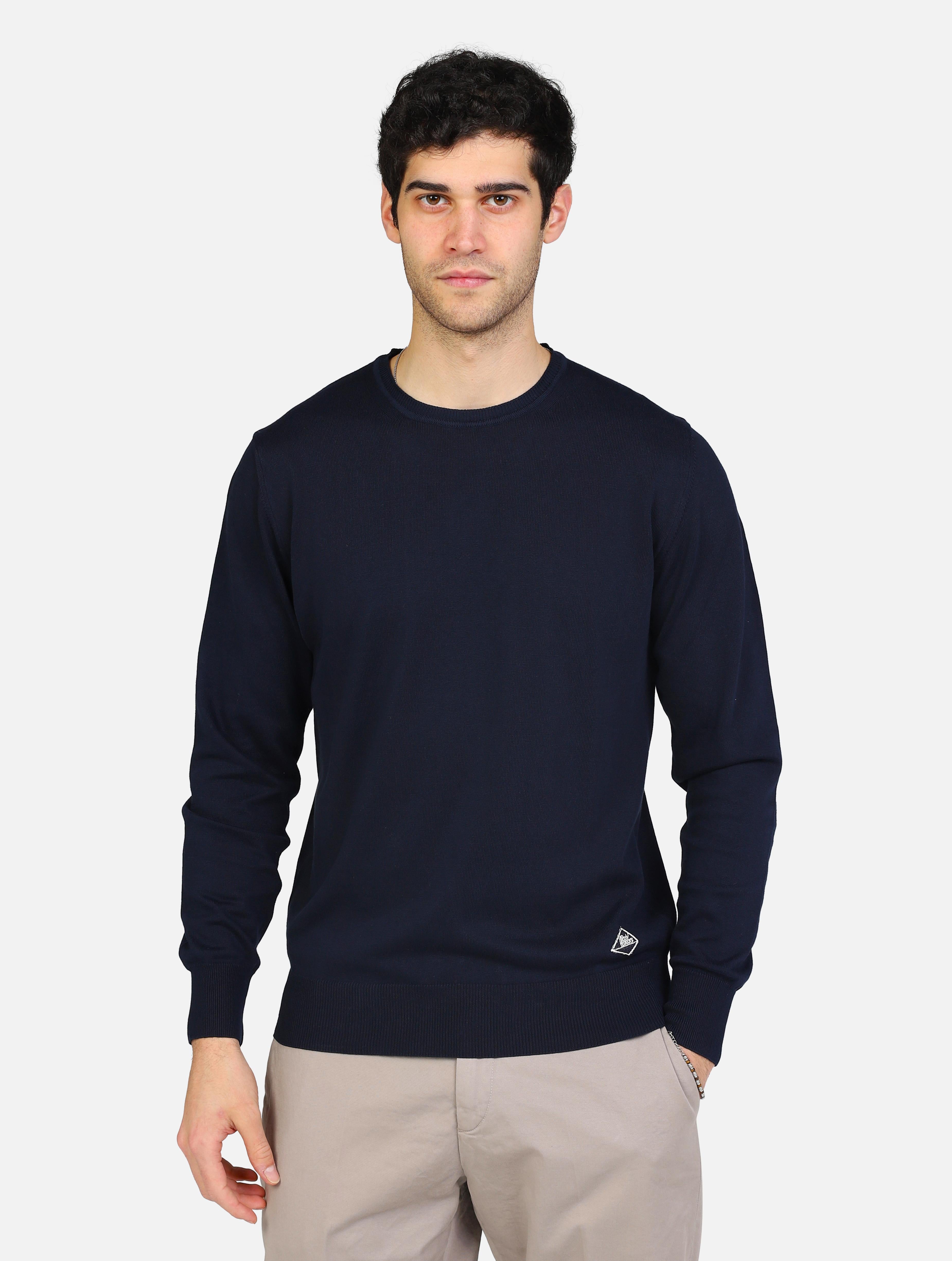 art. rru502cl89: maglia girocollo in puro cotone