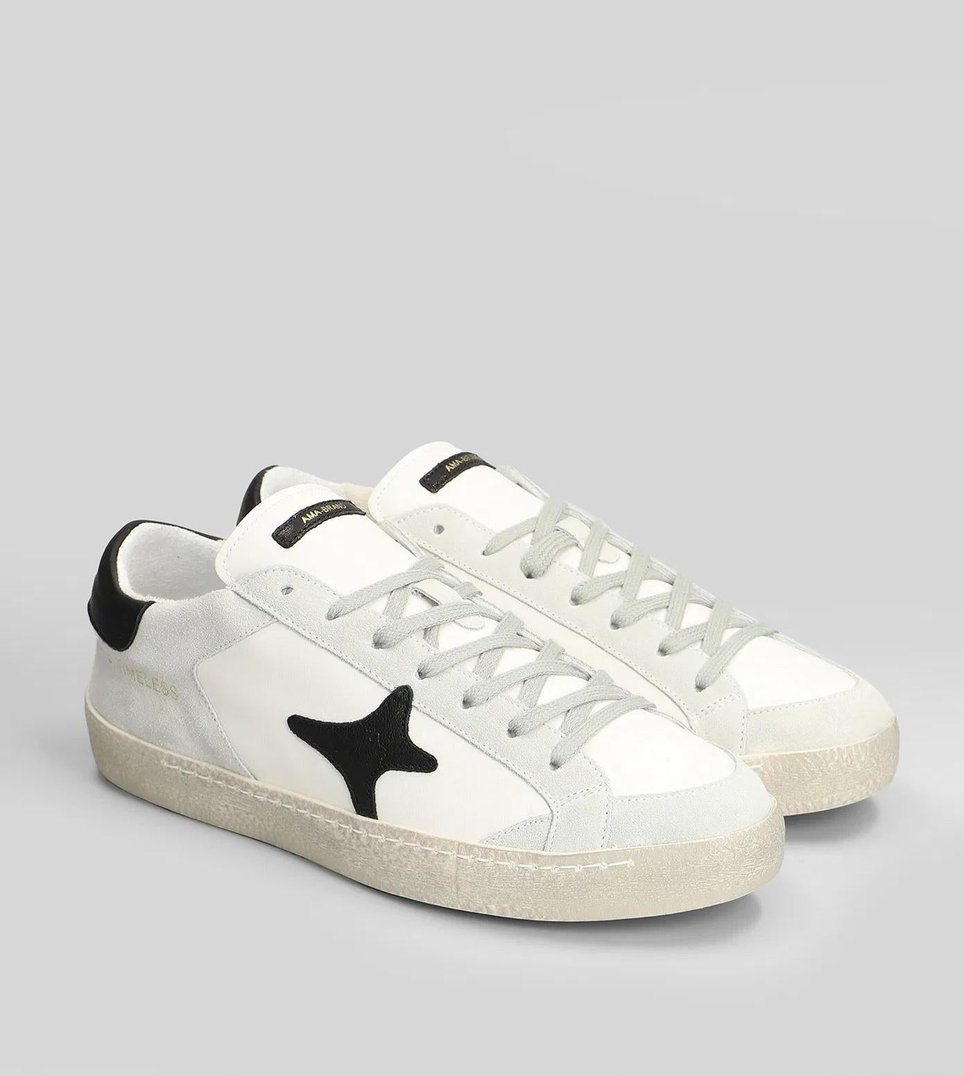 Sneaker ama-brand bianco-nero uomo 