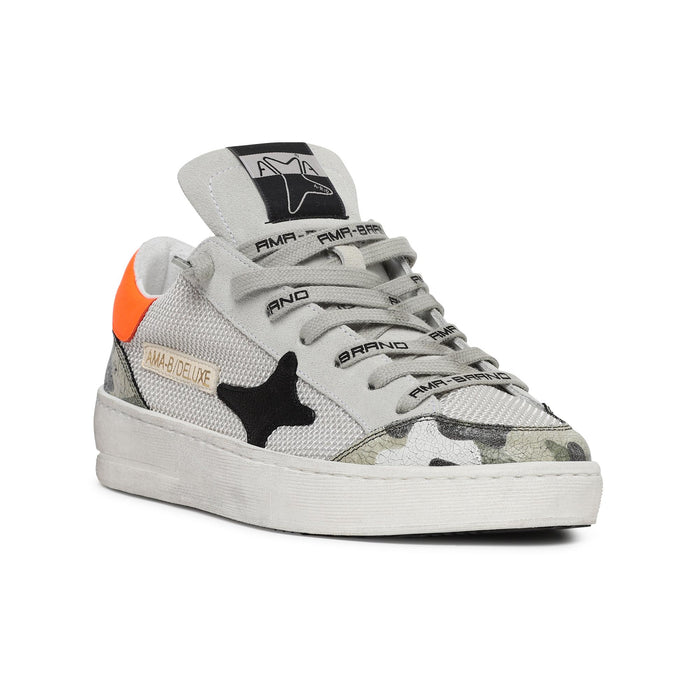 art. 4068 slam: sneakers slam in pelle e camoscio con logo