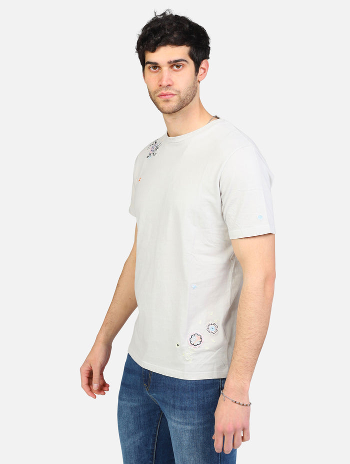 art. mk891052: t-shirt girocollo manica corta jersey tinto capo