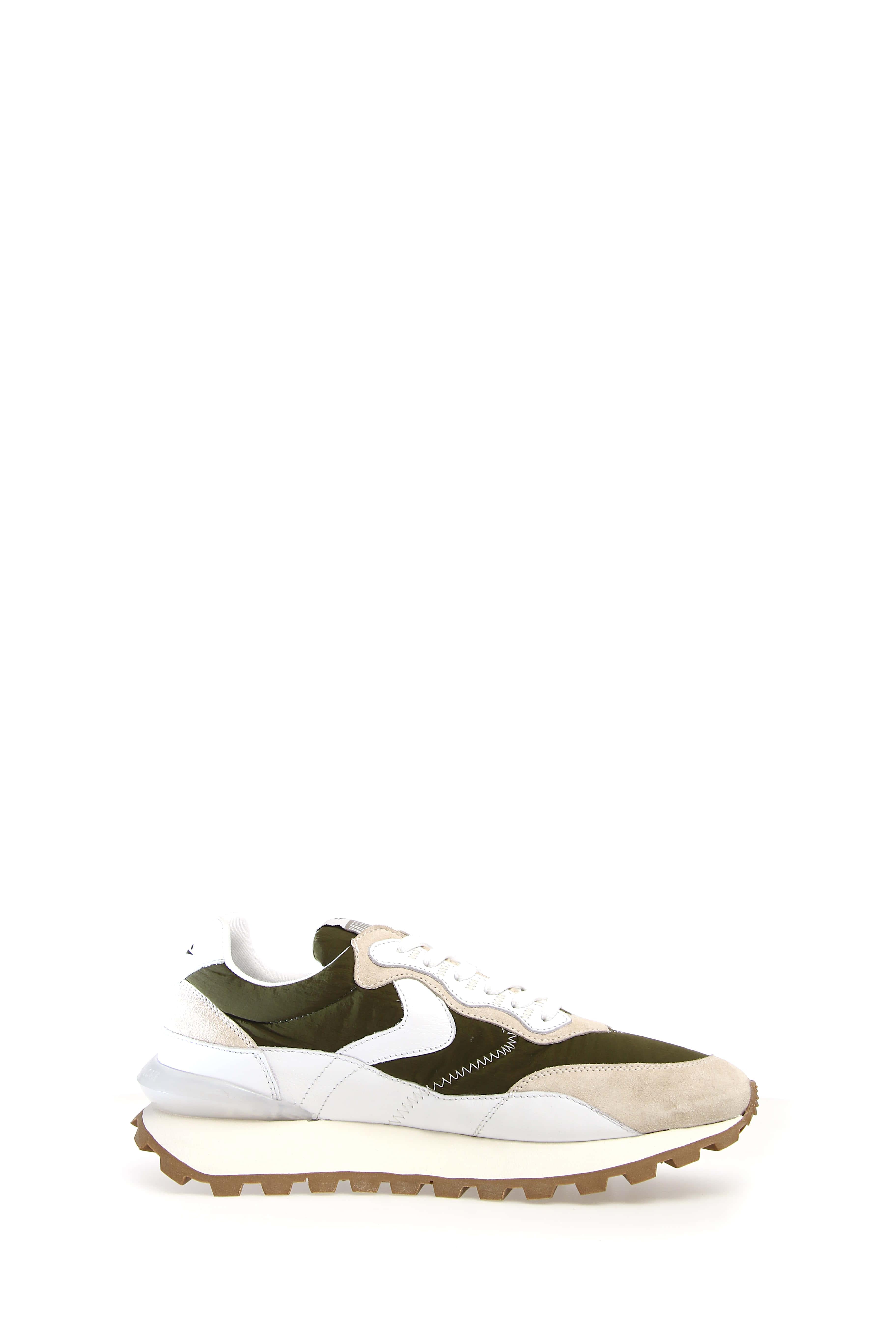 Art qwark hype man 1n48: sneakers in tessuto misto white green uomo 