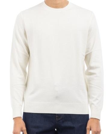 Maglia girocollo beige uomo 