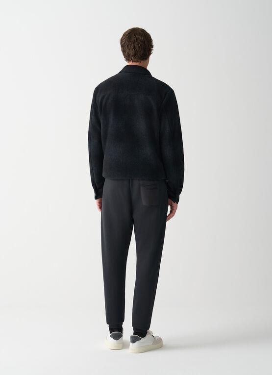 pantalone lungo in felpa con tasca tecnica posteriore