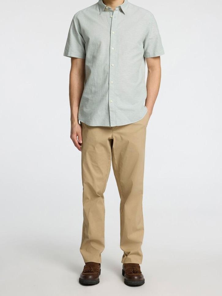 Art 16094570: pantalone regular tapered leroy flex con tasche a taglio beige uomo 